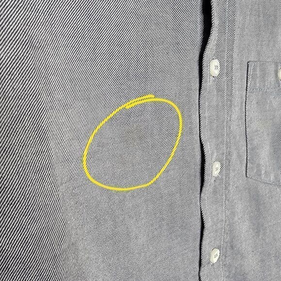 Mango MNG Slim Fit Casual Cotton Button Down Shirt Blue XXS - Picture 8 of 11